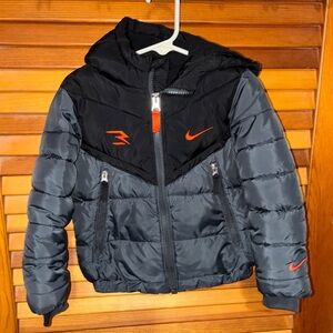 Nike Boy's 3Brand by Russell Wilson Puffer Jacket, gray, size 3T